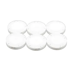 41L Magnetic Coat Buttons 26mm/1” Invisible Hidden Sewing Button Nylon with Magnets Inside for Coat Jacket Suitcase Bag Windbreaker Pajamas FBM Shipment 6pcs (26mm, White)