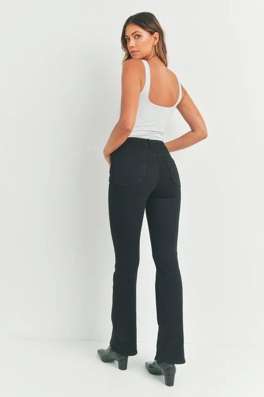 Black Boot Cut Super Stretch Jeans by Just USA