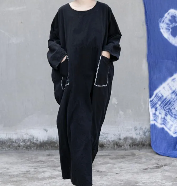 Black Women Dresses Casual Loose Women Dresses SSM97215