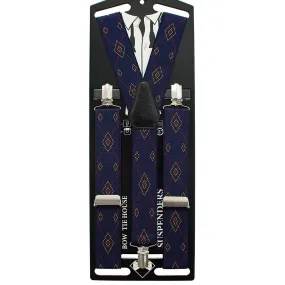 Blue Rhombus Suspenders