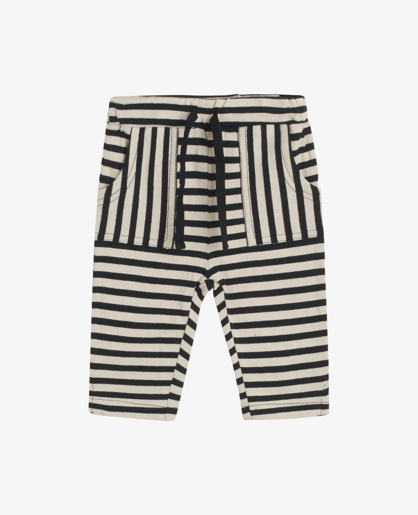 BOY ORG STRIPED JERSEY TROUSERS