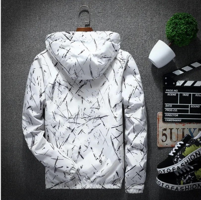 Camouflage jacket female windbreaker spring and autumn new Korean short paragraph wild long-sleeved jacket lovers installed bf Harajuku trend