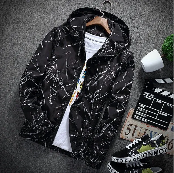 Camouflage jacket female windbreaker spring and autumn new Korean short paragraph wild long-sleeved jacket lovers installed bf Harajuku trend