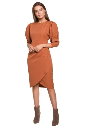 Chic Buffet Sleeve Daydress with Stylish Details