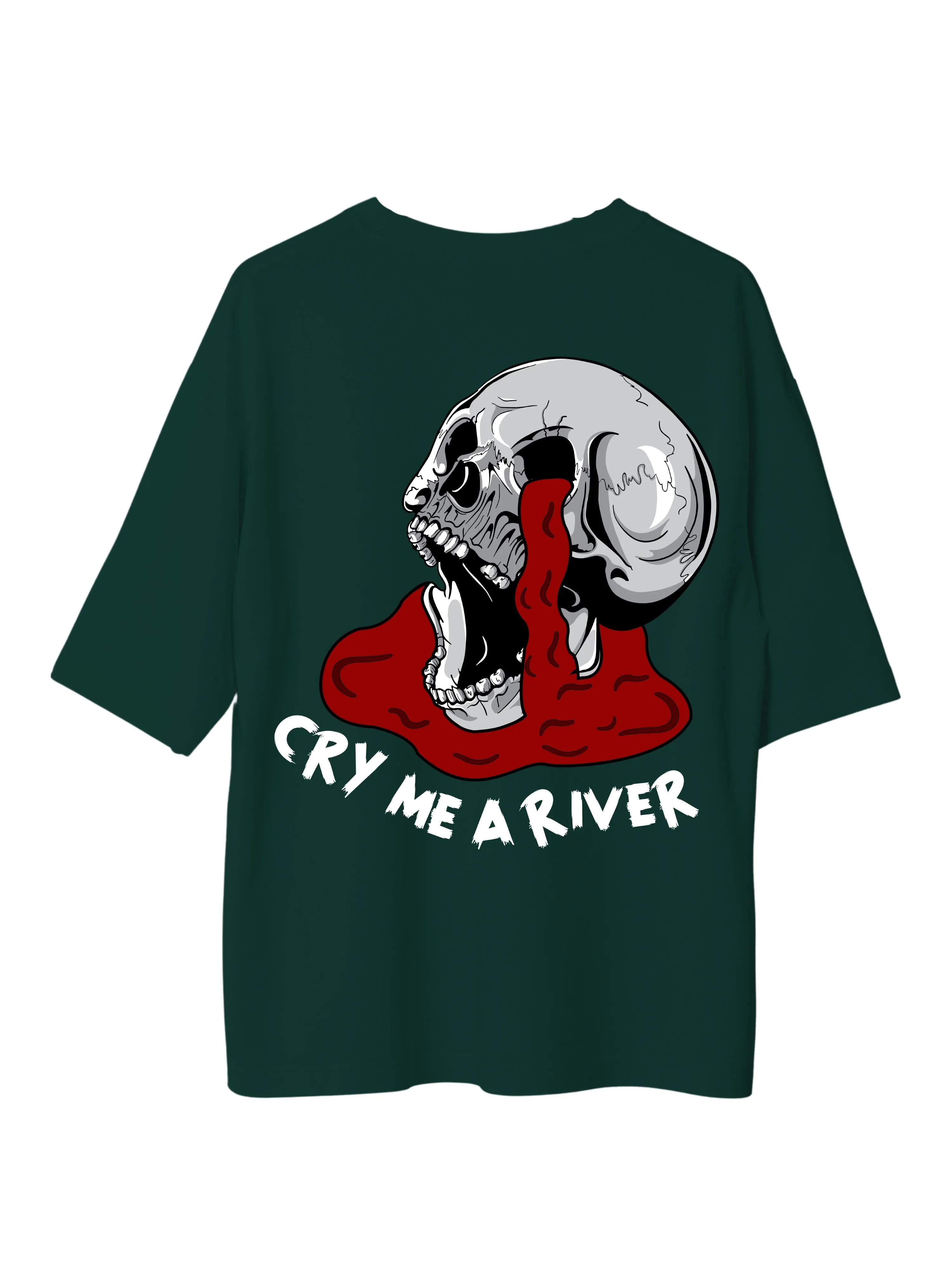 Cry Me A River : Burger Bae Oversized  Tee For Men and Women