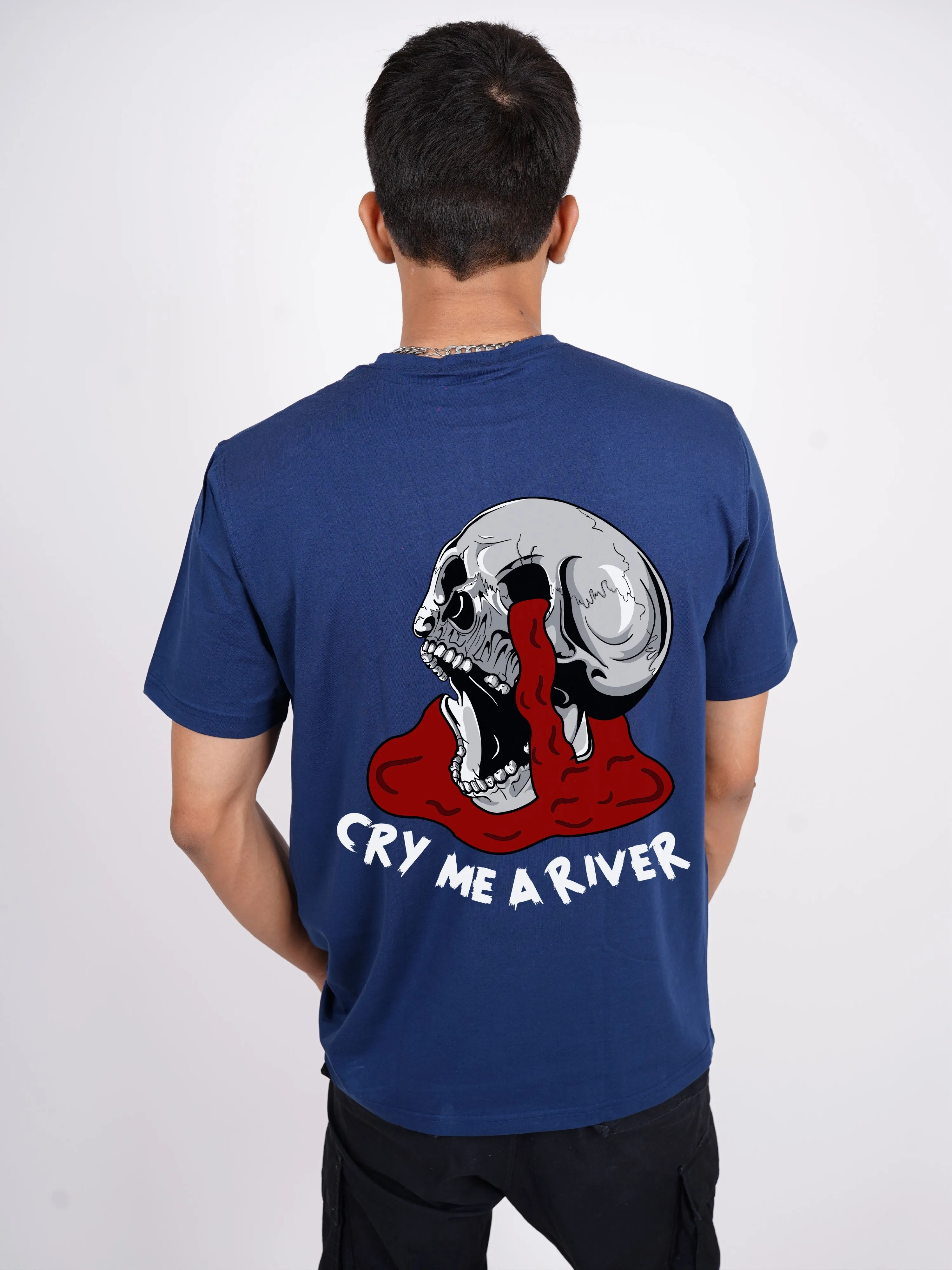 Cry Me A River : Burger Bae Oversized  Tee For Men and Women