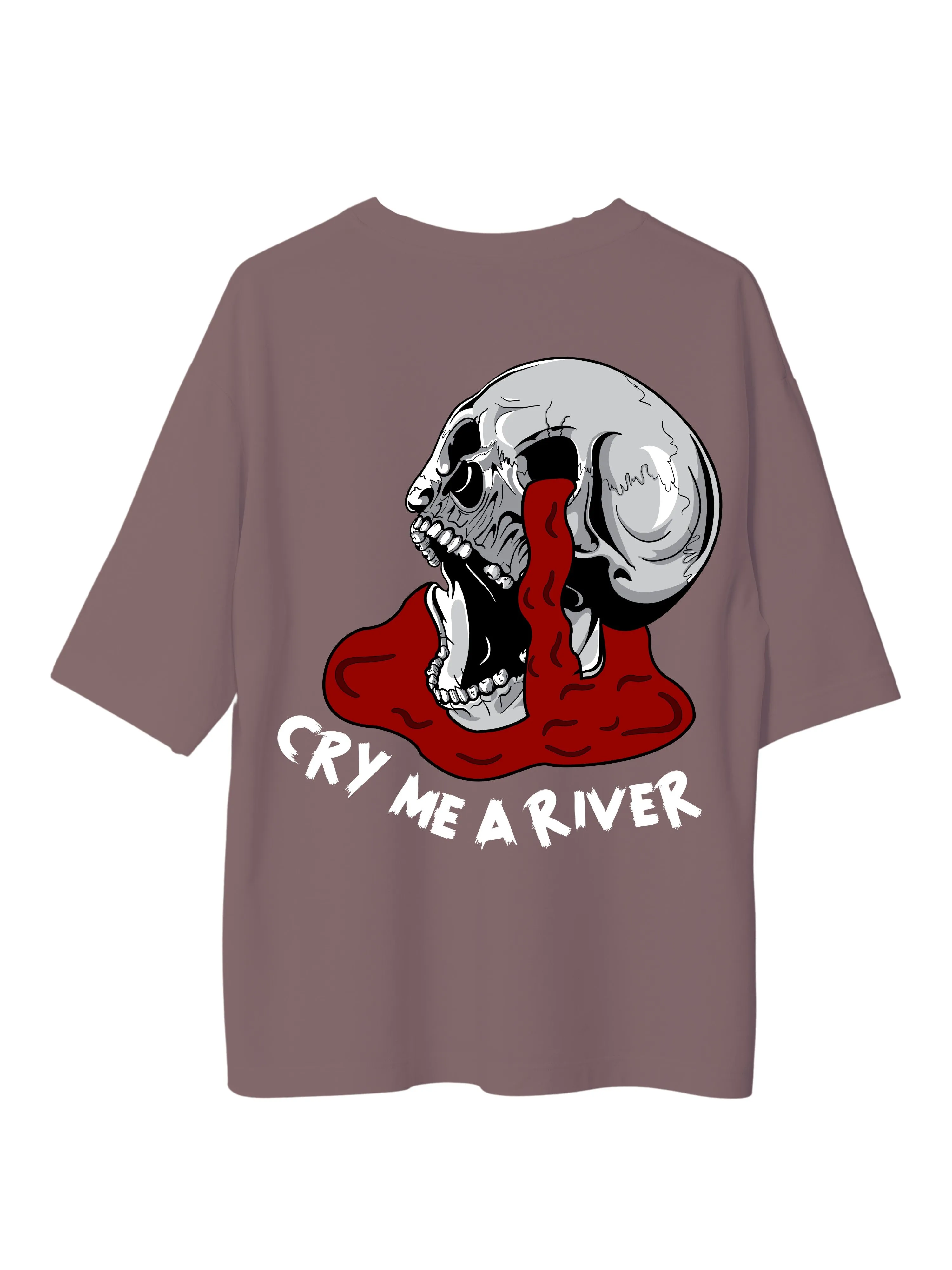 Cry Me A River : Burger Bae Oversized  Tee For Men and Women