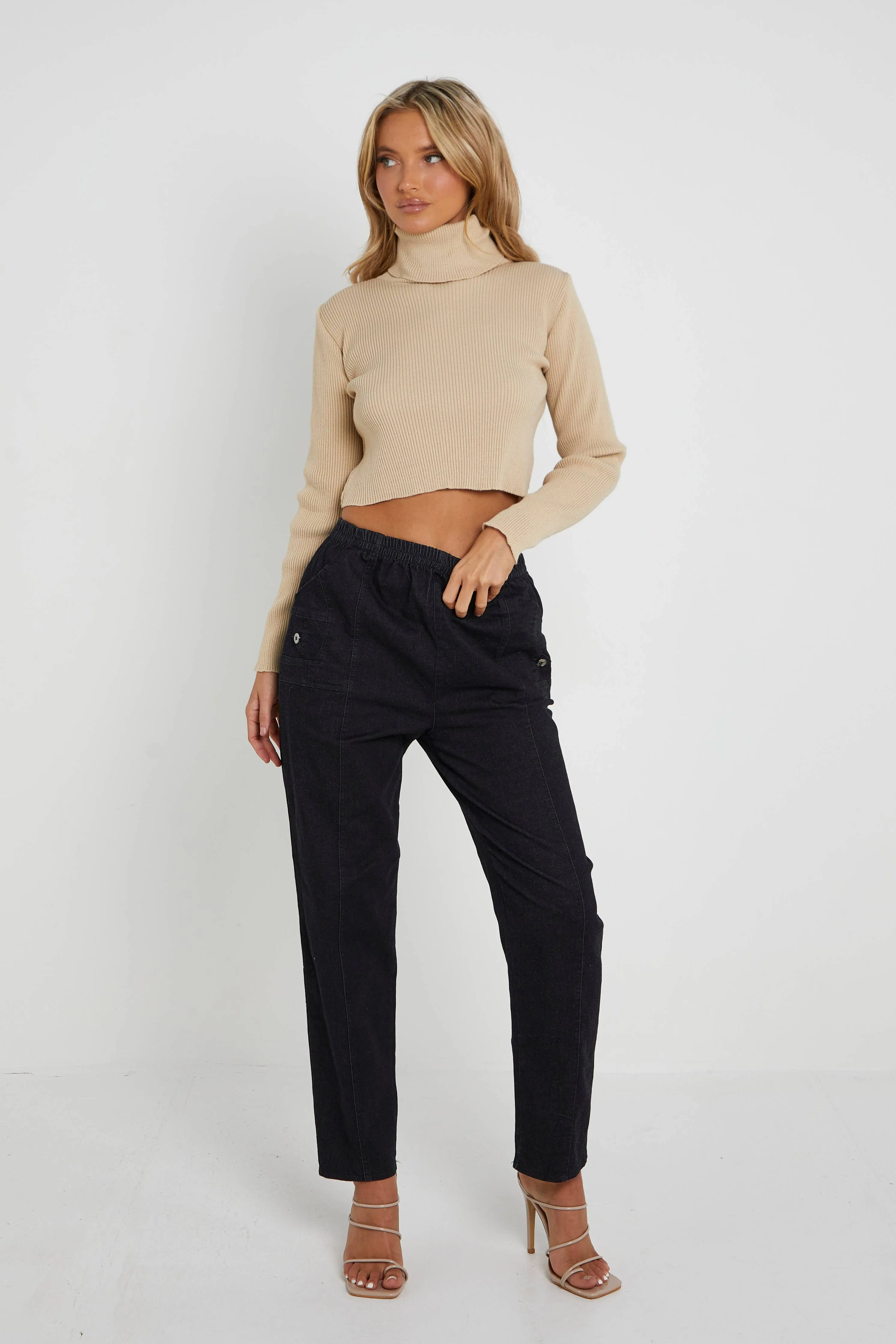 Curve Stretch Denim Trousers