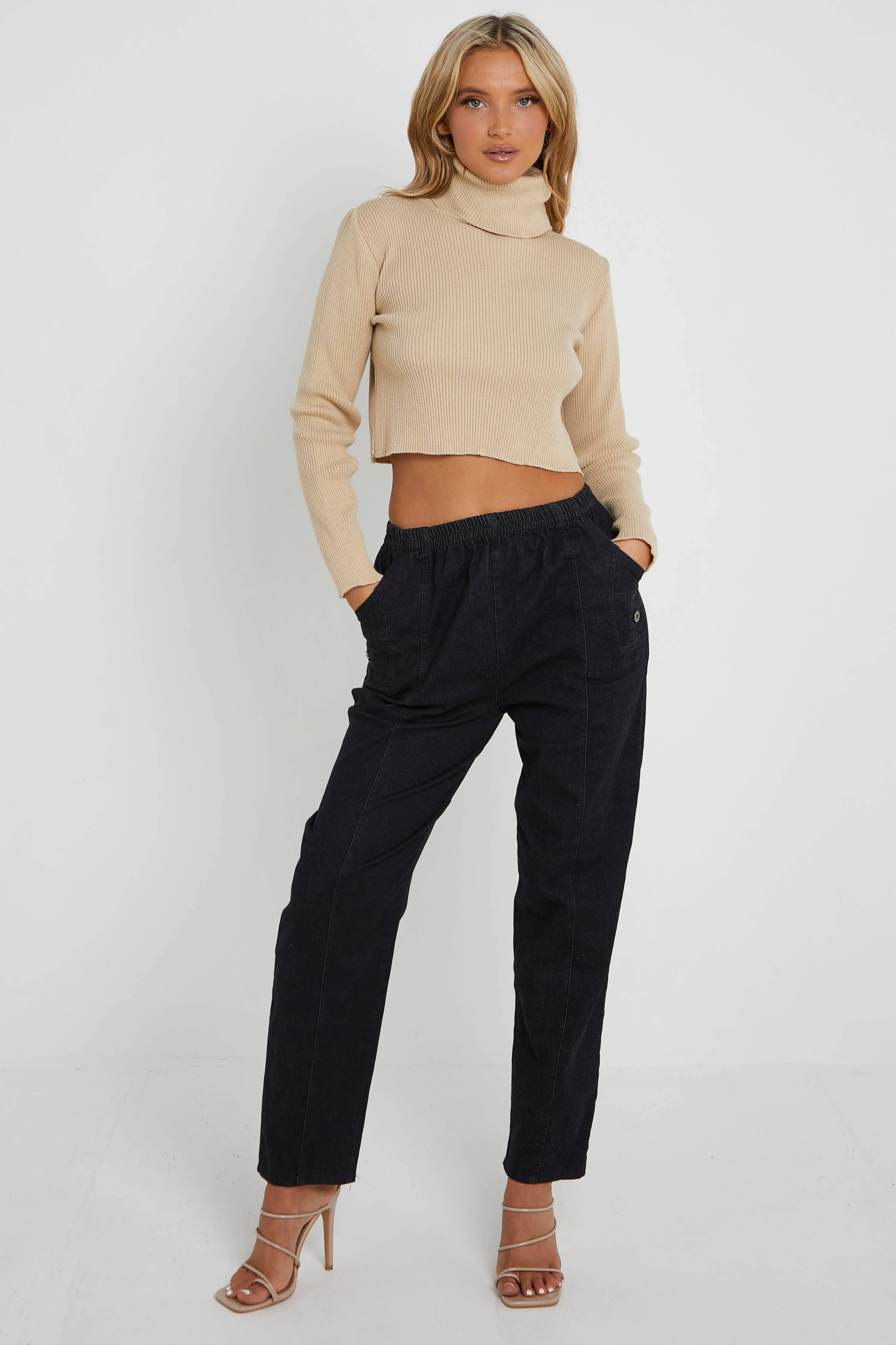 Curve Stretch Denim Trousers