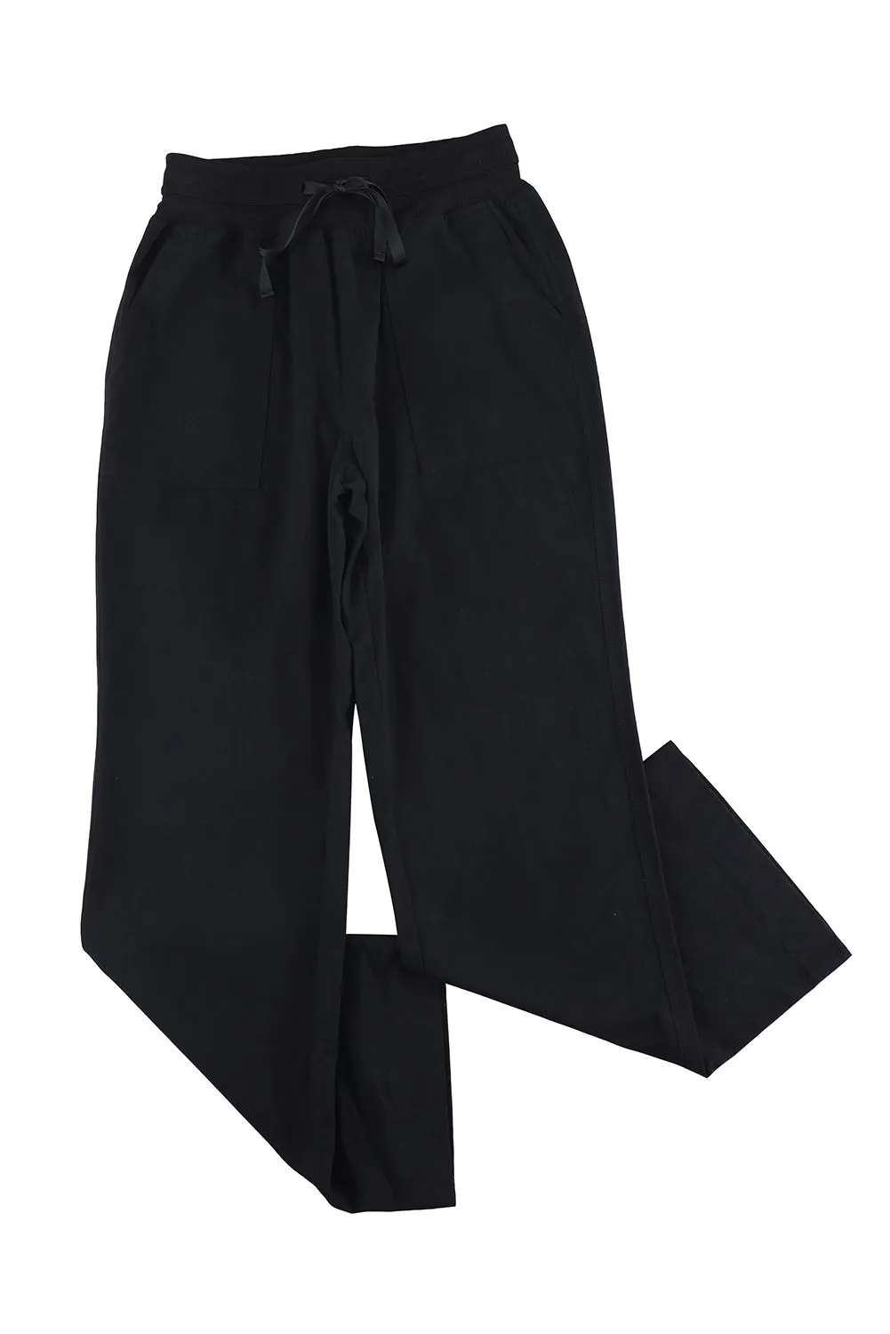 Elastic Waist Wide Leg Casual Pants