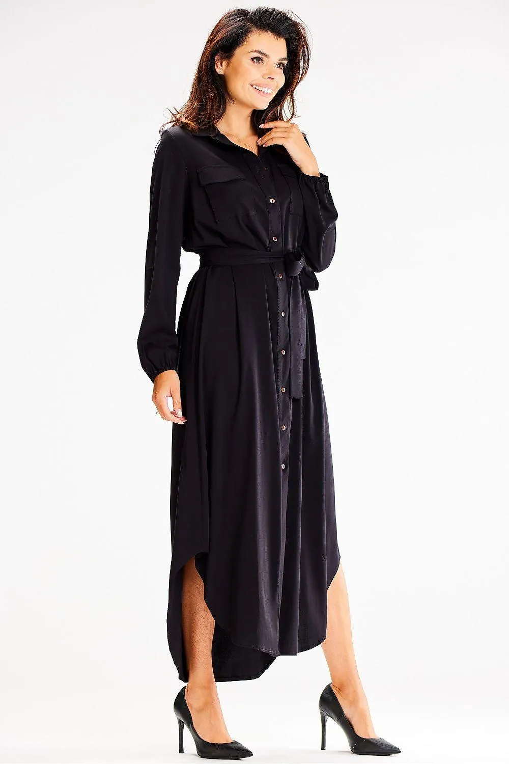 Elegant Belted Maxi Shirt Dress for Effortless Chic