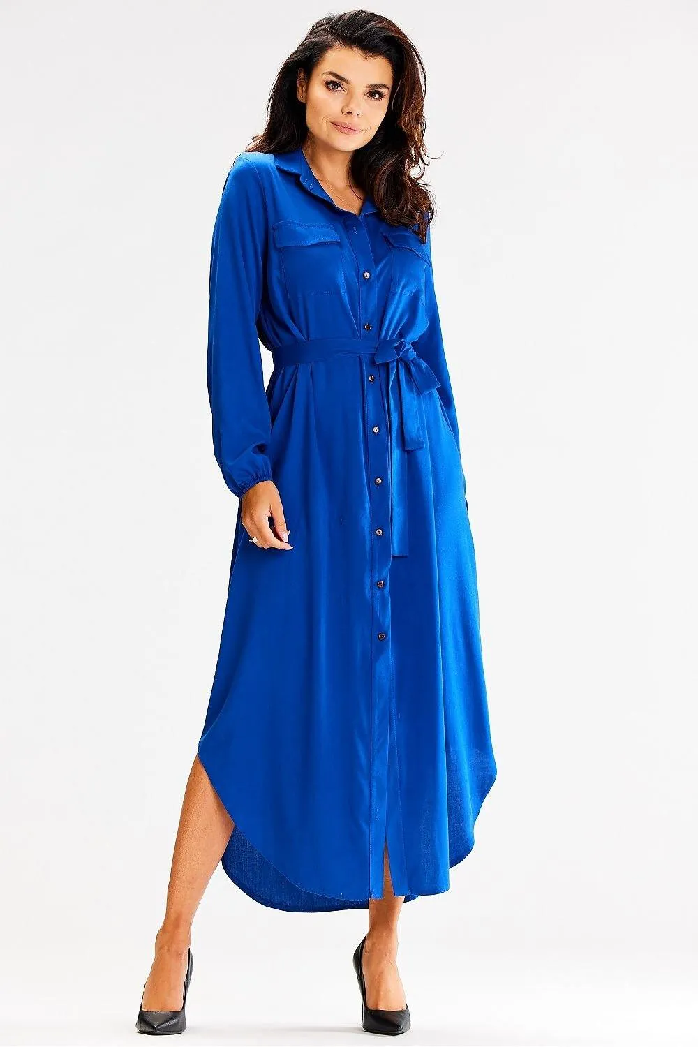 Elegant Belted Maxi Shirt Dress for Effortless Chic