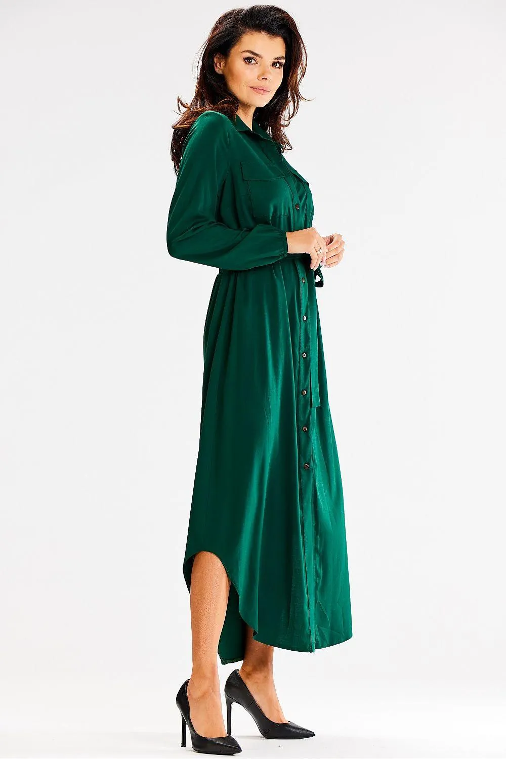 Elegant Belted Maxi Shirt Dress for Effortless Chic