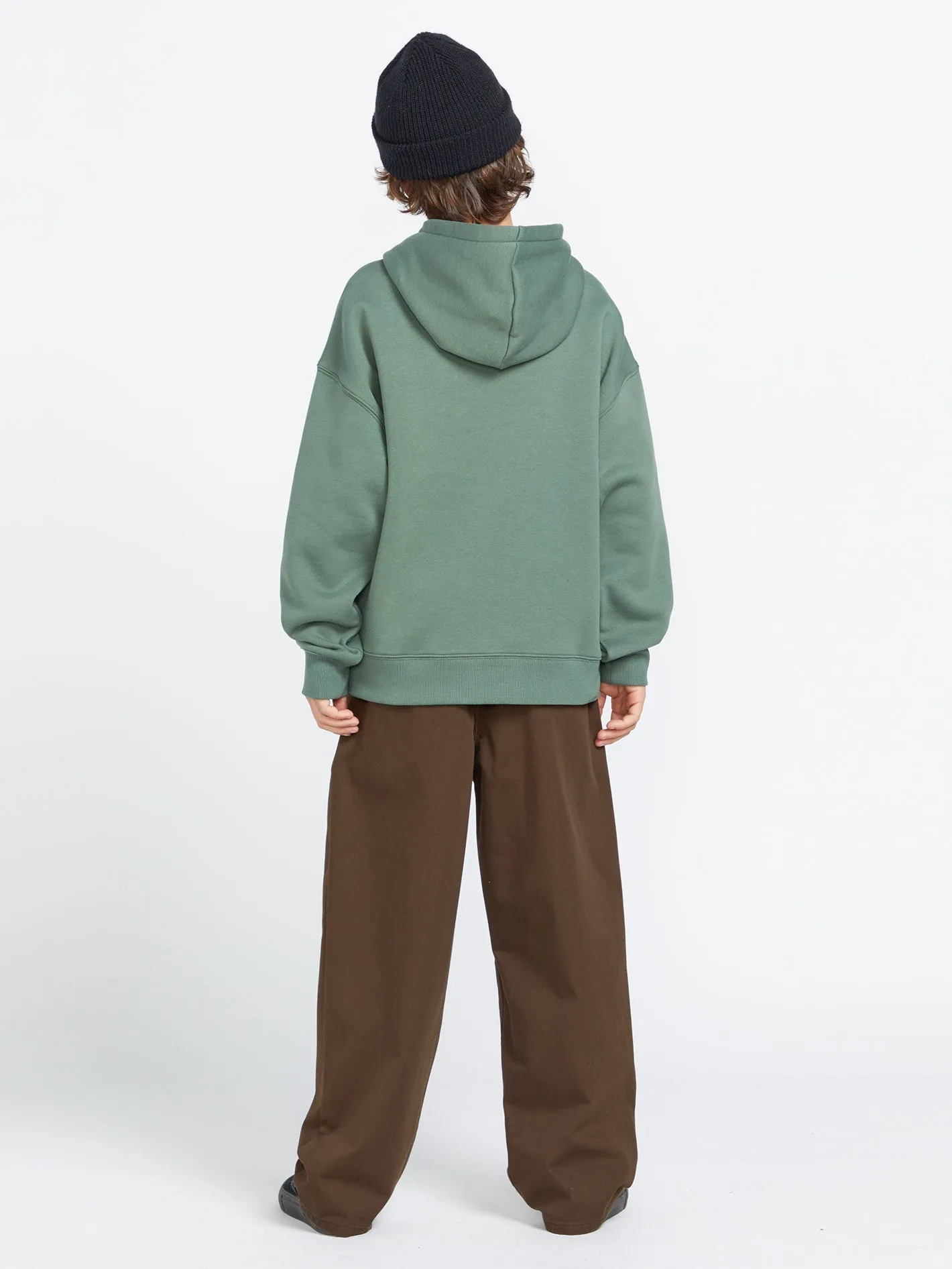 Freazy Elastic Waist Trousers - DARK BROWN - (KIDS)