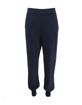 Front Zip Elastic Cuff Trouser