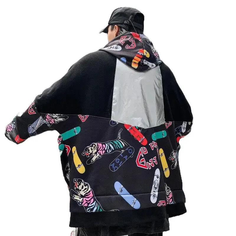 Full color cartoon jacket hooded coat