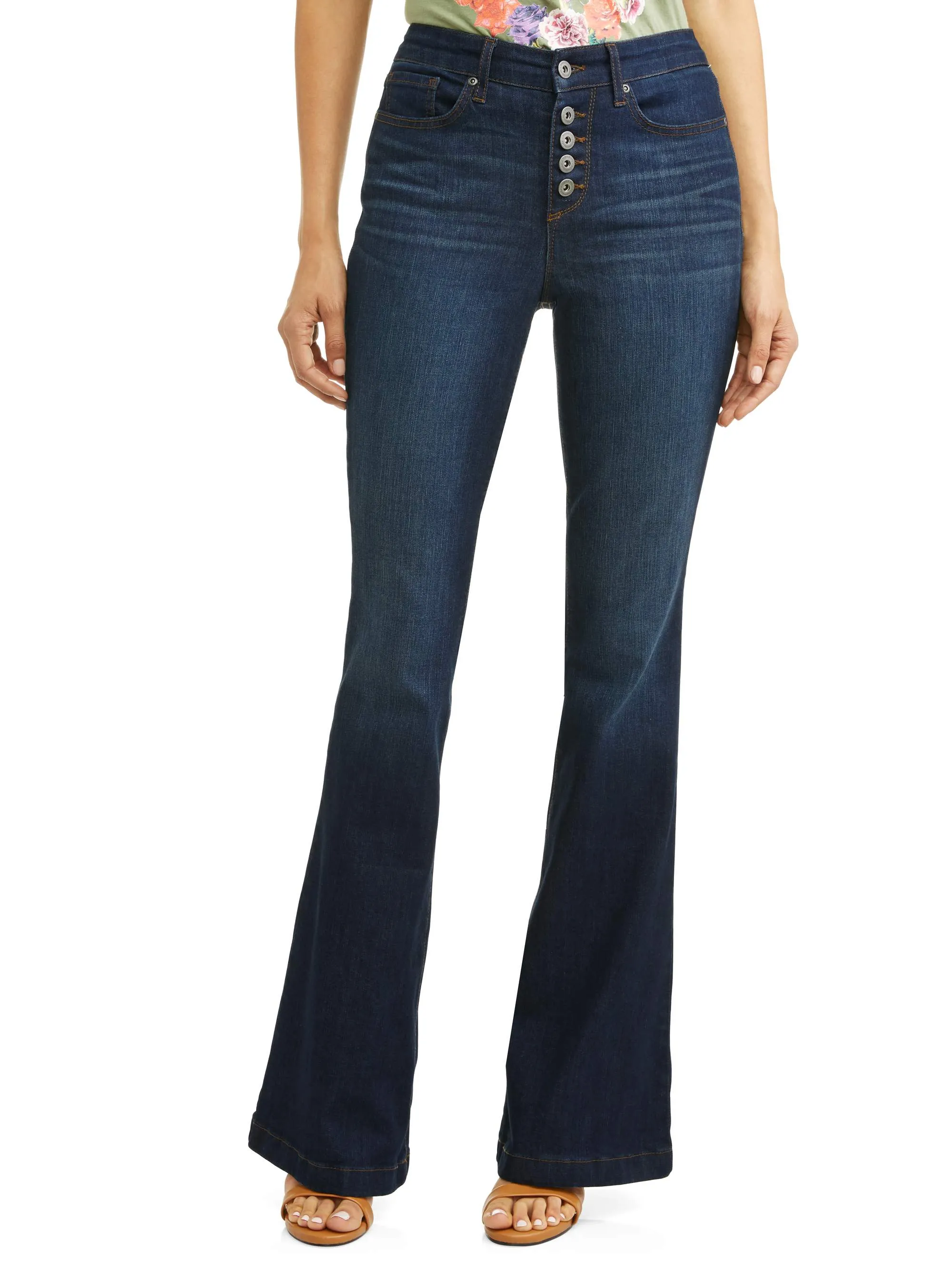 High Waist Stretch Flare Jean Women's