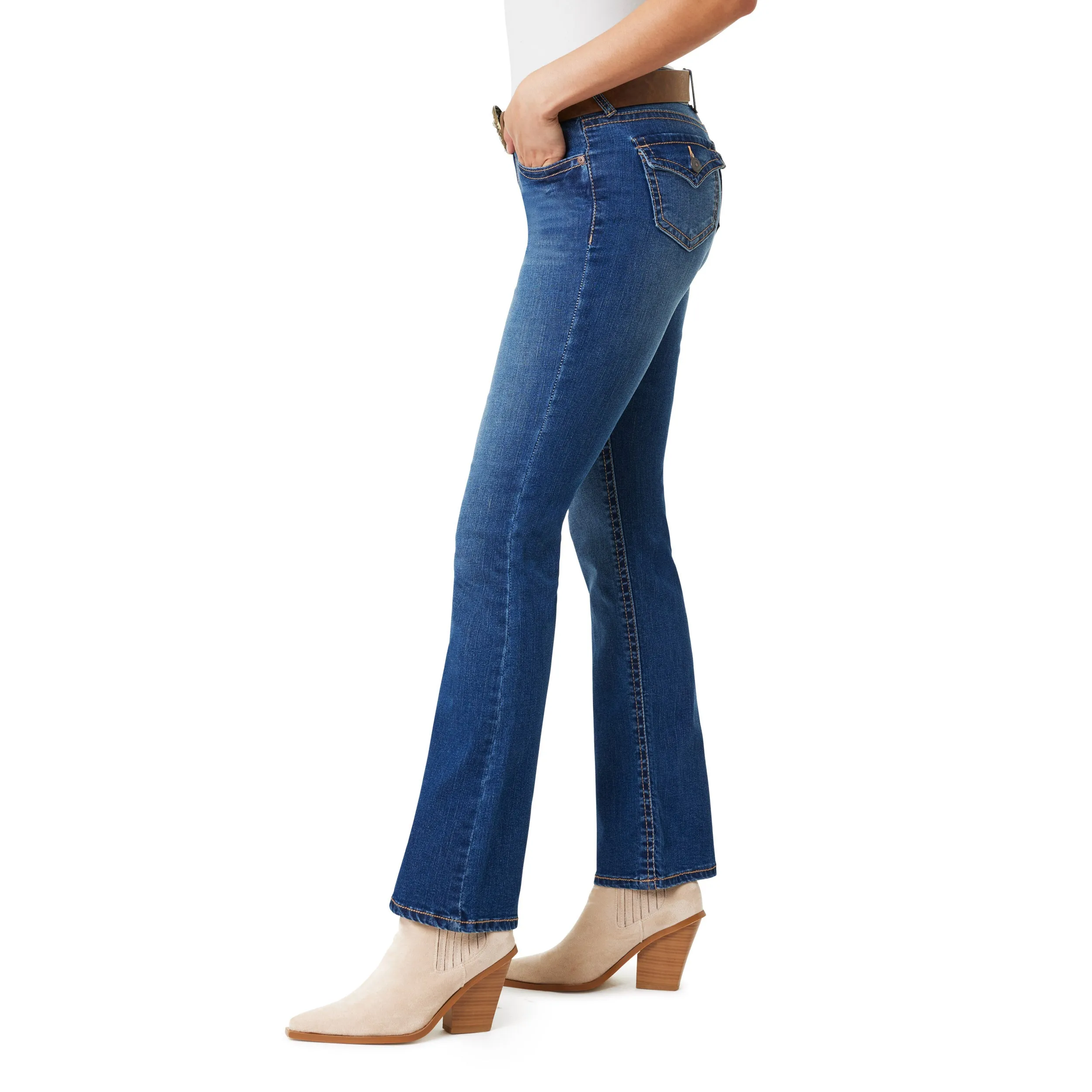 InstaSretch Feisty Curvy Low Rise Slim Flare Jeans