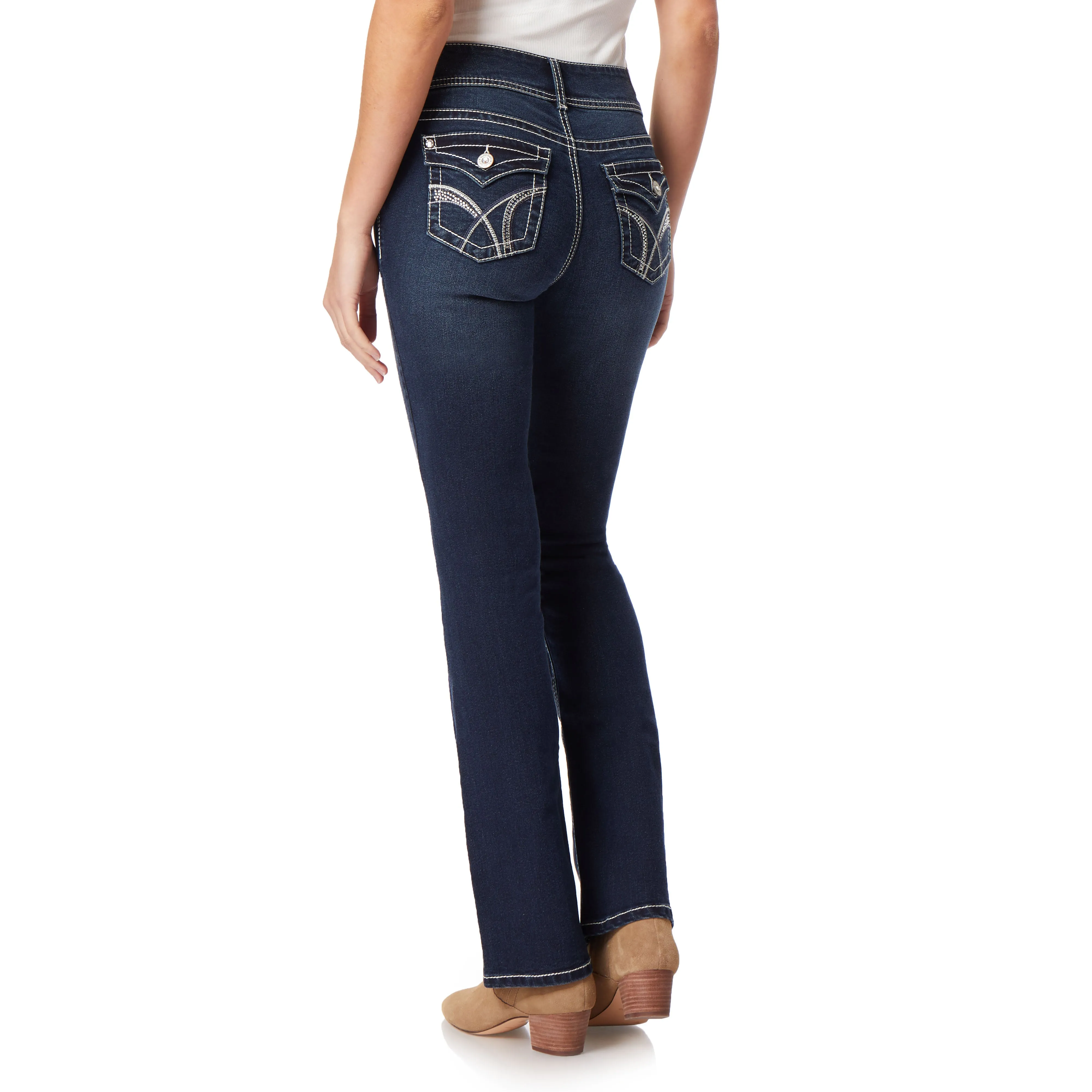 InstaStretch Luscious Curvy Mid-Rise Bling Jeans