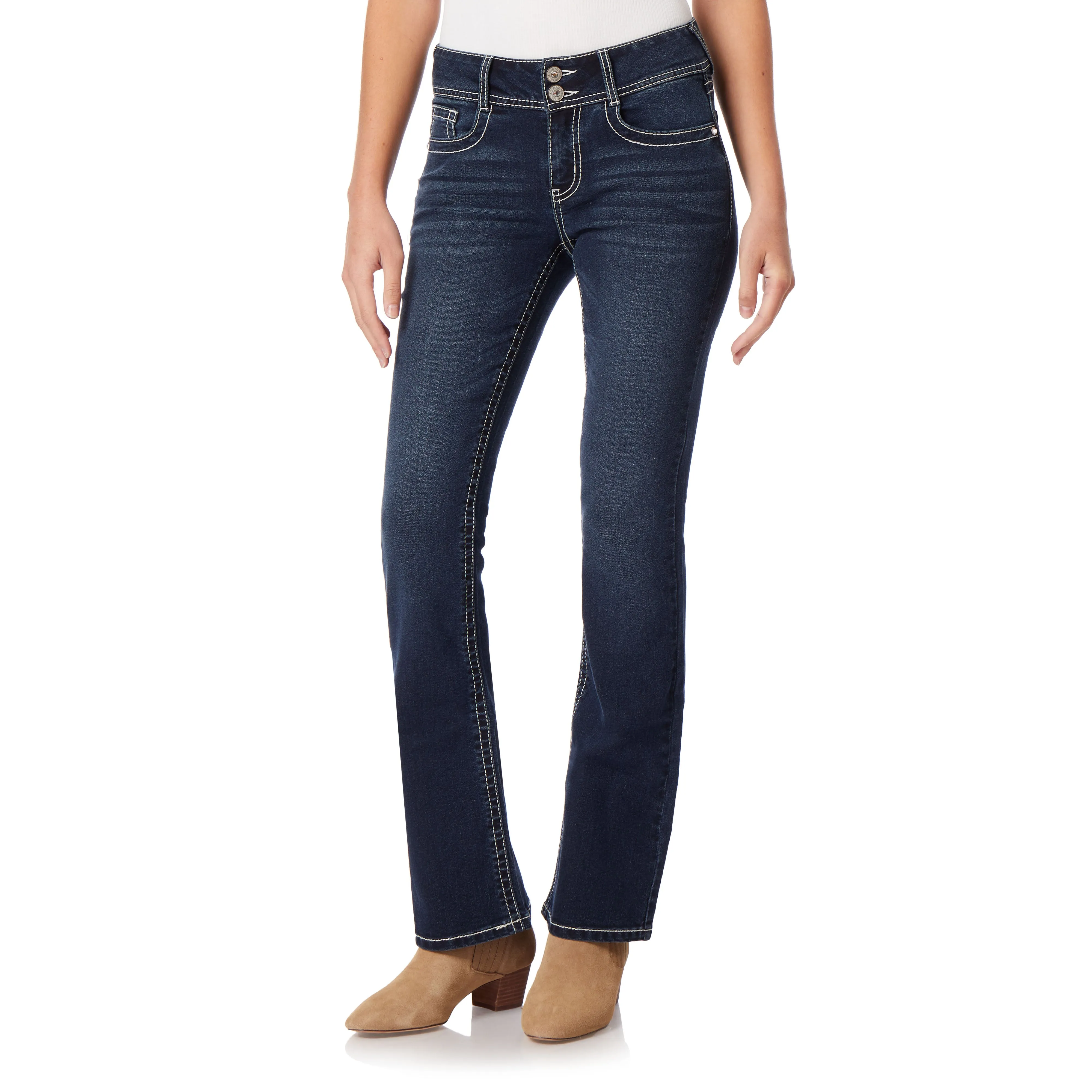 InstaStretch Luscious Curvy Mid-Rise Bling Jeans