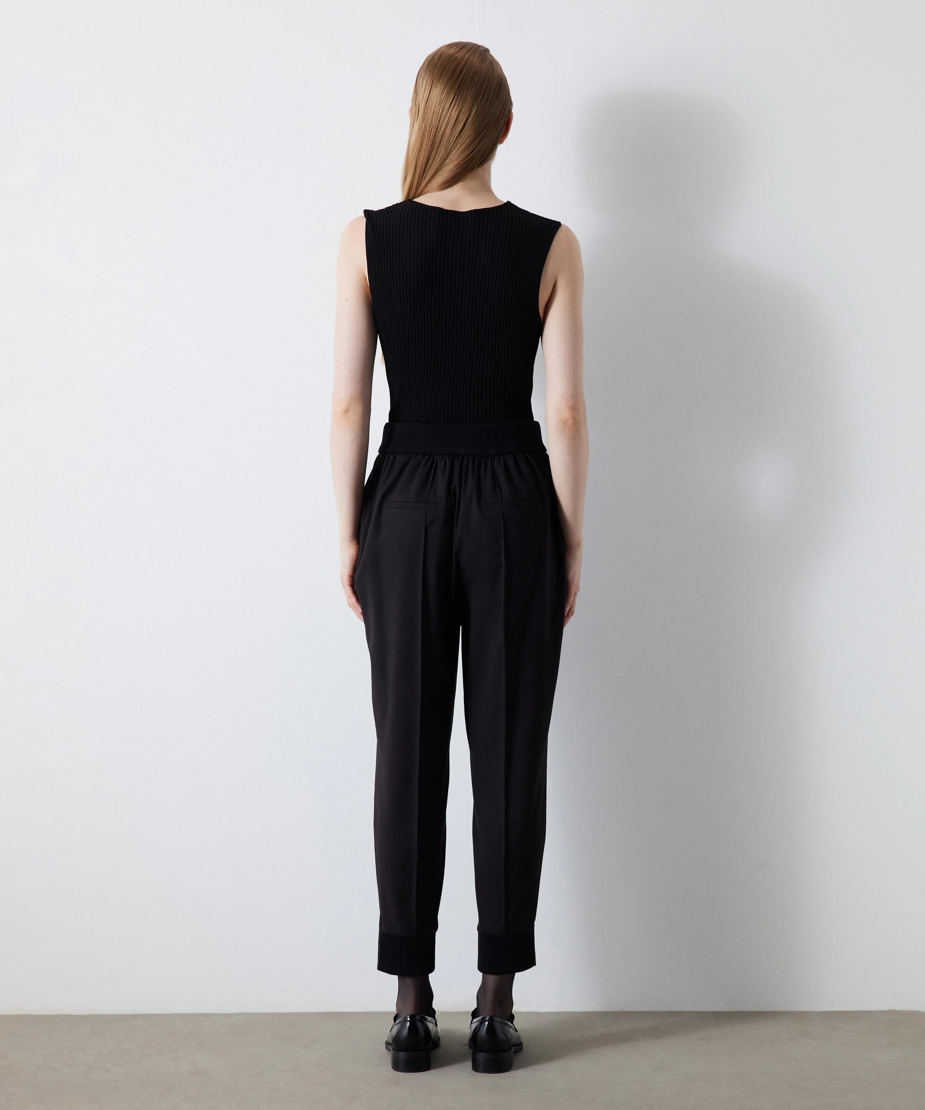 Ipekyol Elastic Waist Trousers Black