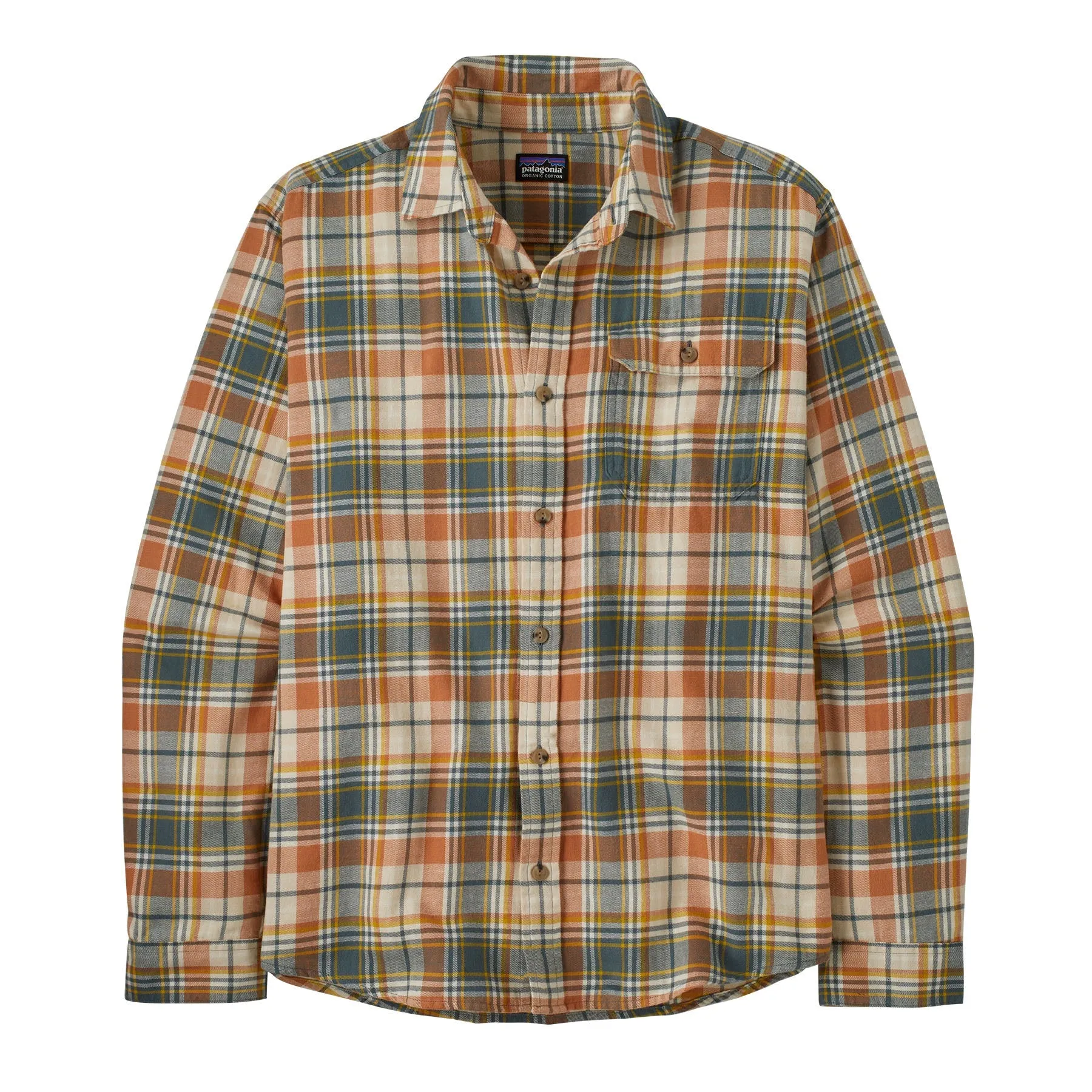 Mens Long-sleeved Cotton in Conversion Lightweight Fjord Flannel Shirt - Sale