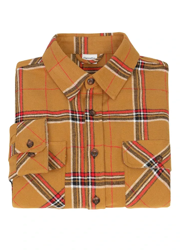 Men's Stalwart Heavyweight Flannel Shirts,10.6oz