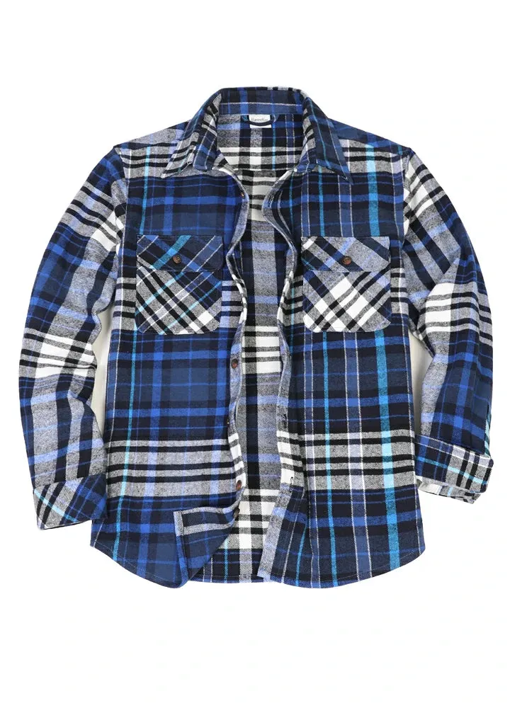 Men's Stalwart Heavyweight Flannel Shirts,10.6oz