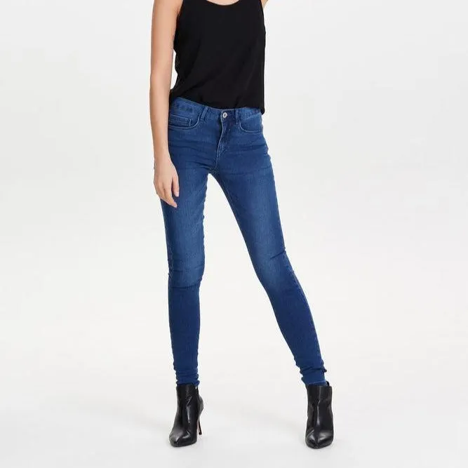 Mid Blue Denim High Waist Royal Jeans