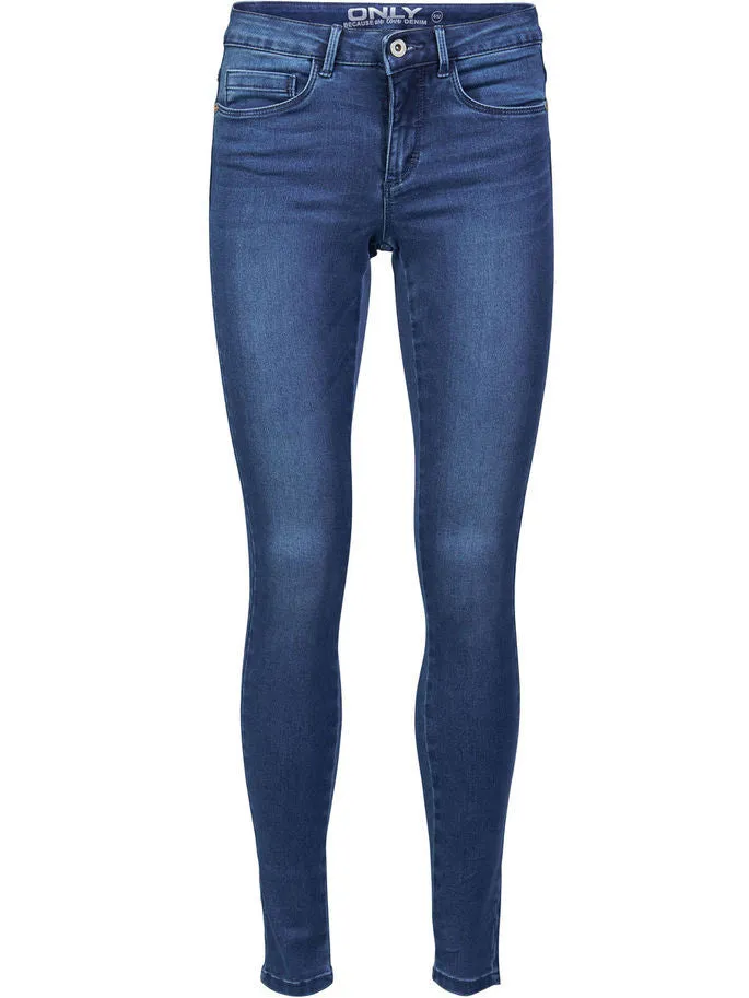 Mid Blue Denim High Waist Royal Jeans