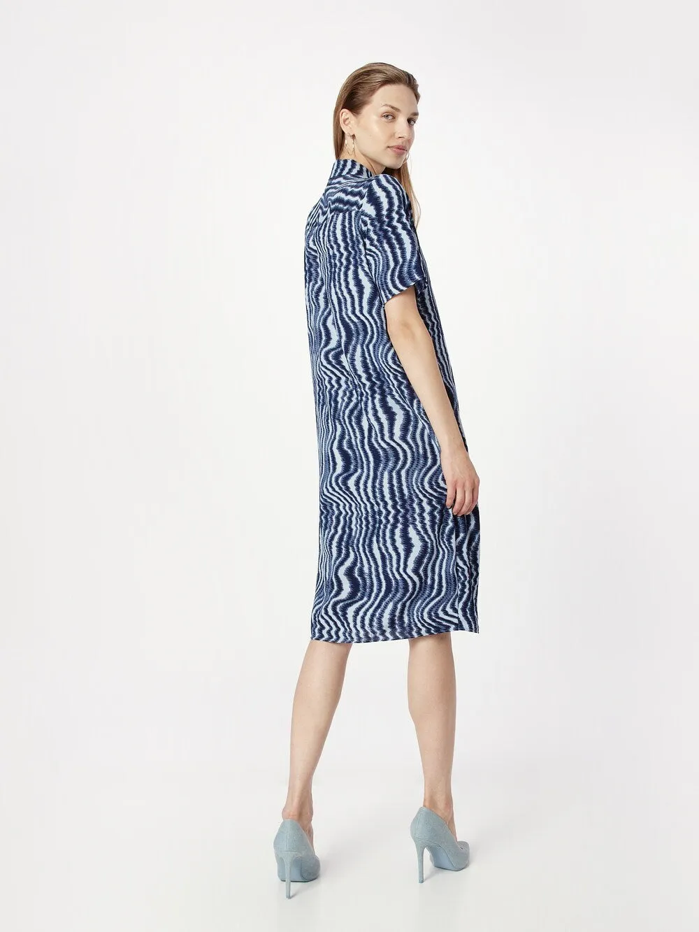 Monki shirt-dress, sea blue