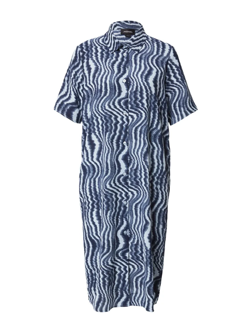 Monki shirt-dress, sea blue