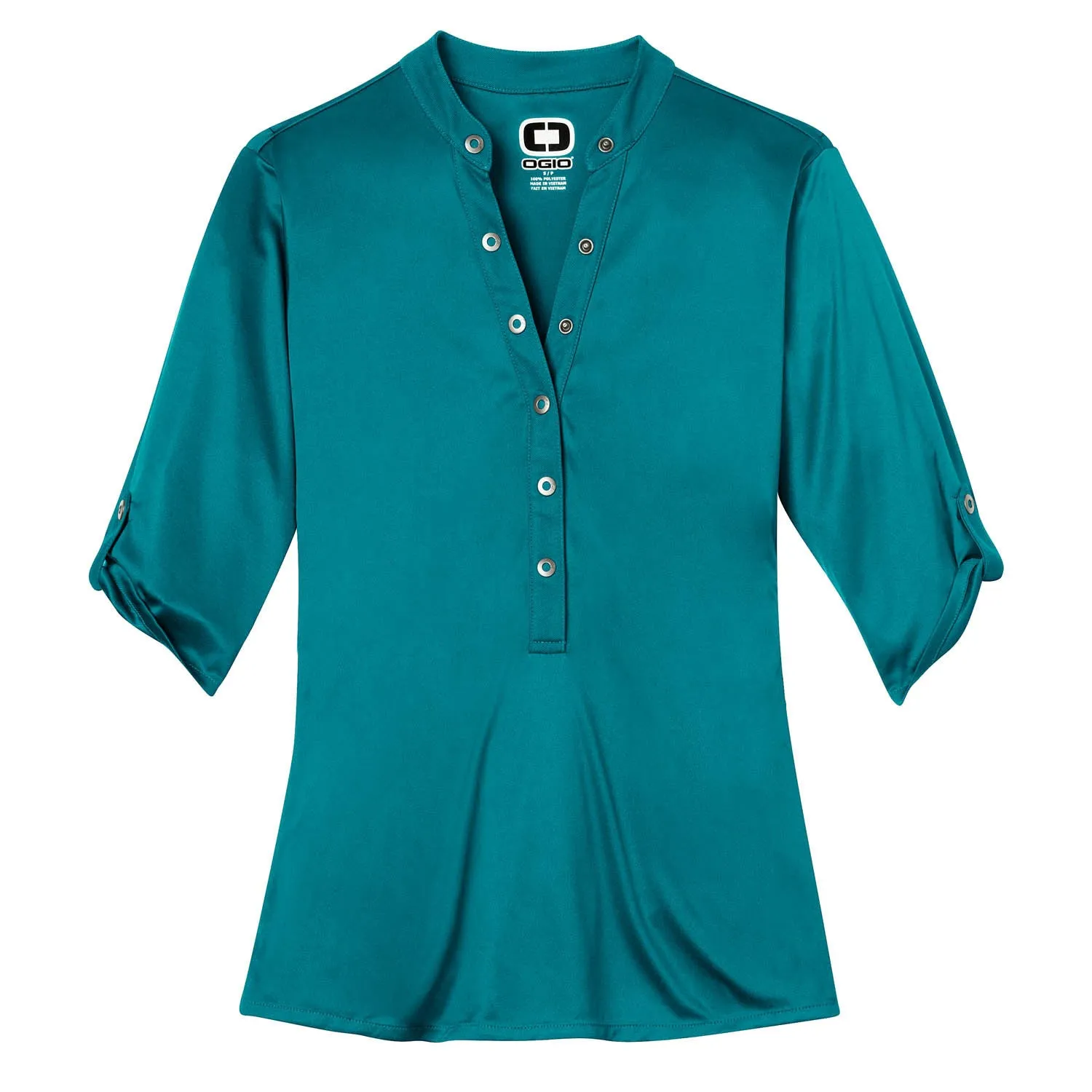 OGIO Women's Torque Teal Crush Henley