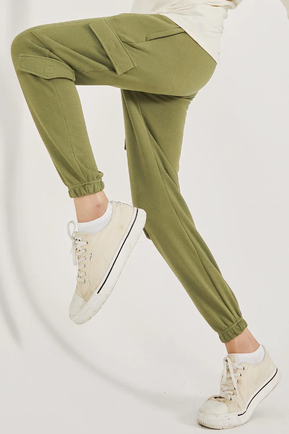 Olive Cargo Trousers