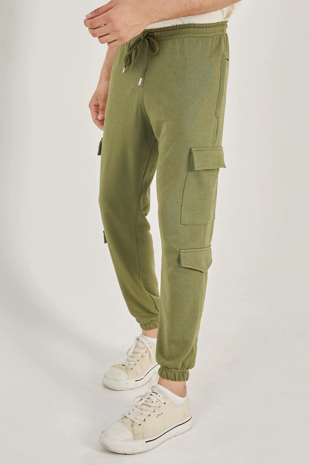 Olive Cargo Trousers