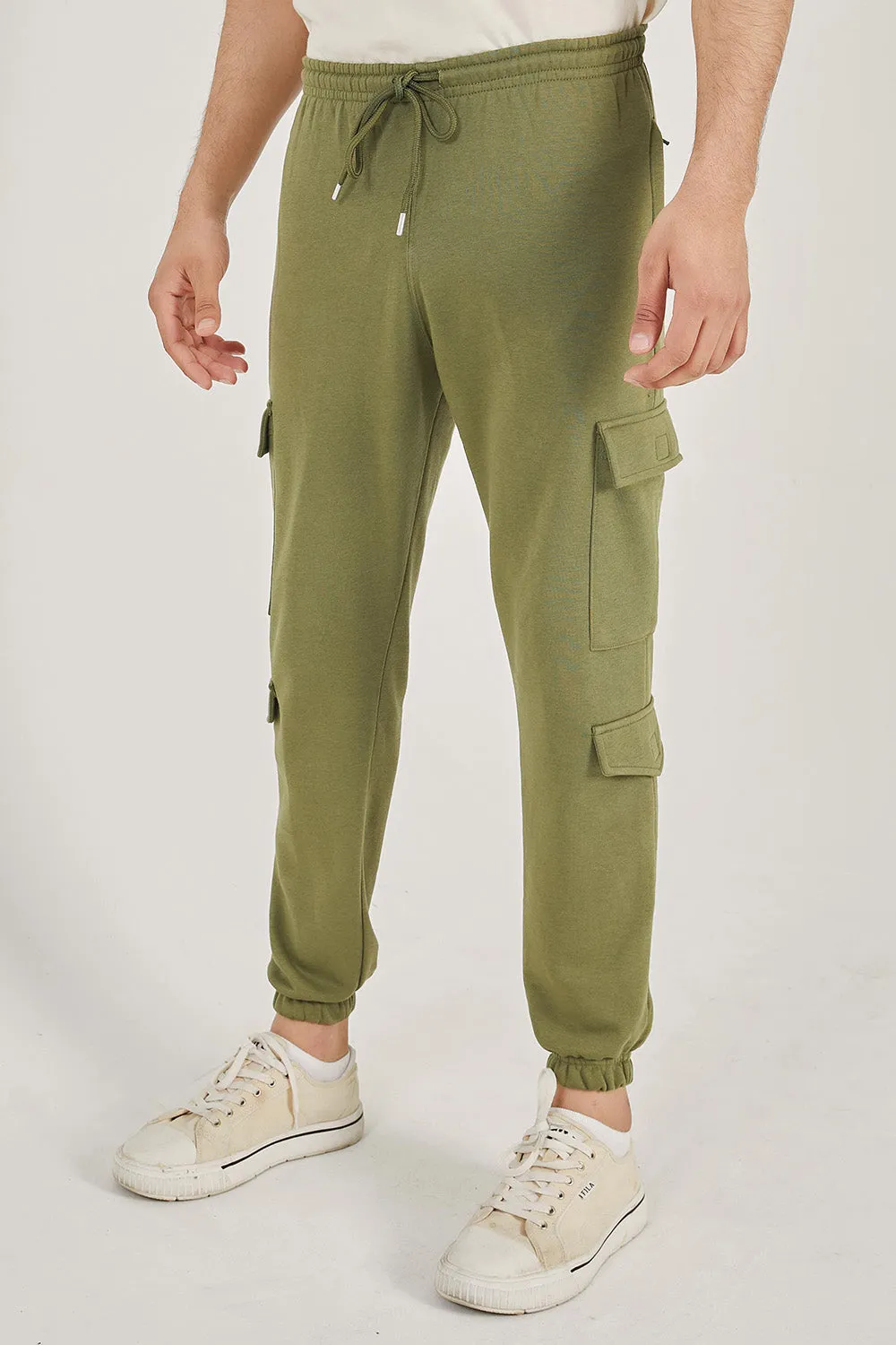 Olive Cargo Trousers