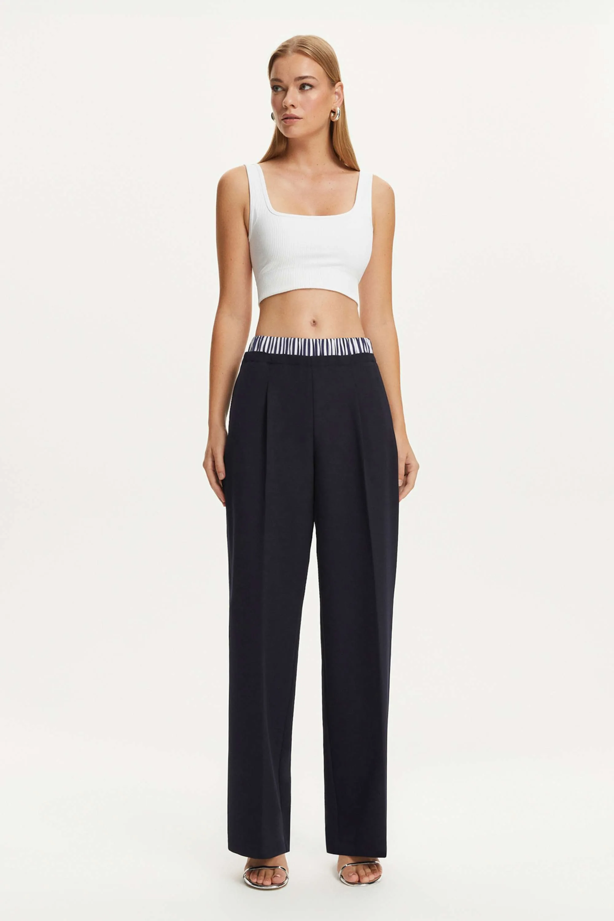 Pants with Elastic Waistband (Final Sale)