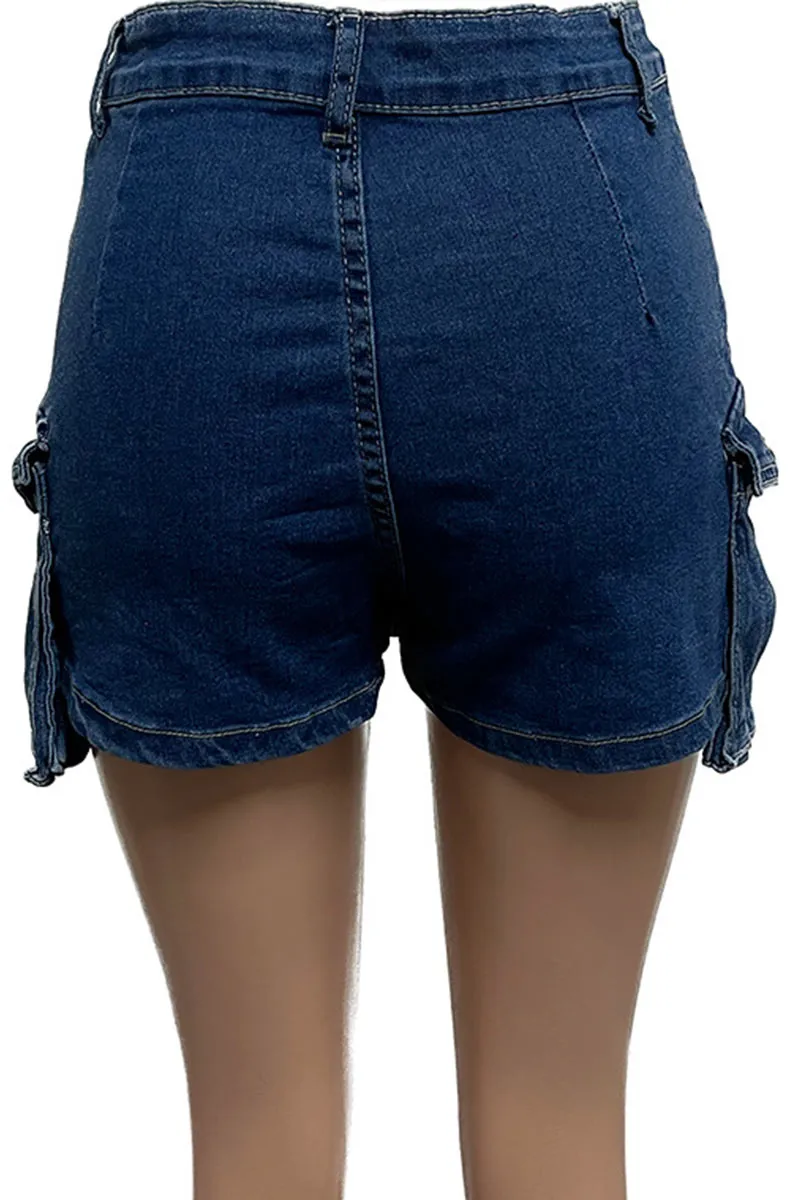 PM0347 Stretch Denim Skorts