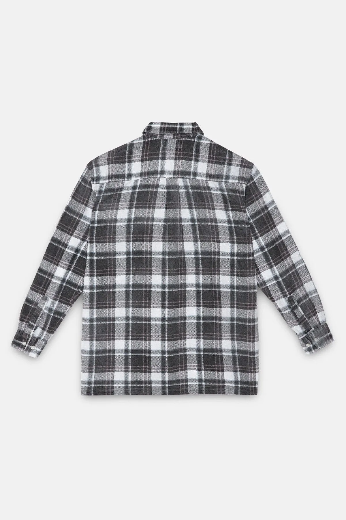 Ribbon Patchwork Flannel Shirt