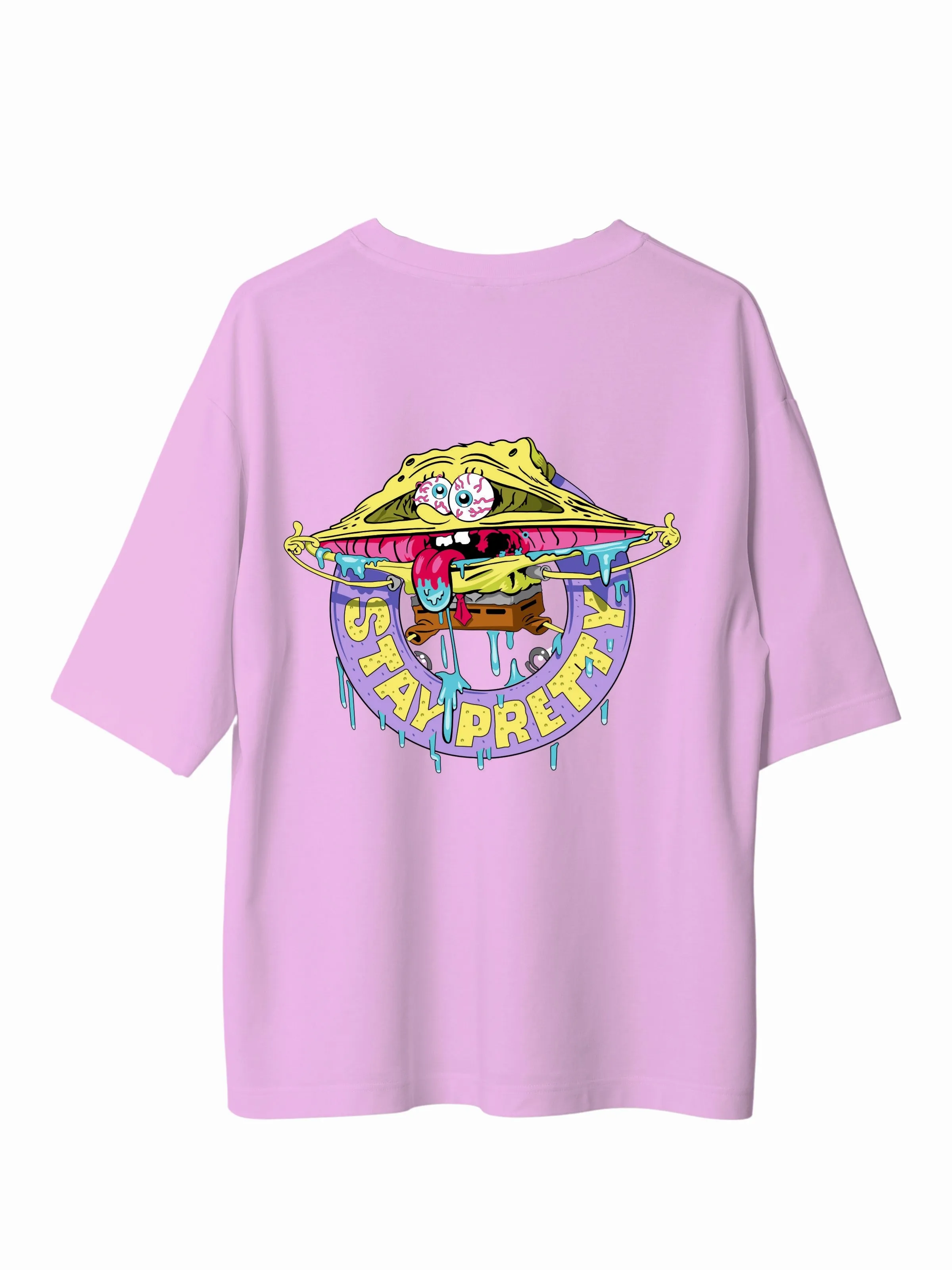 SpongeBob Stay Pretty : Burger Bae Oversized  Tee For Men and Women