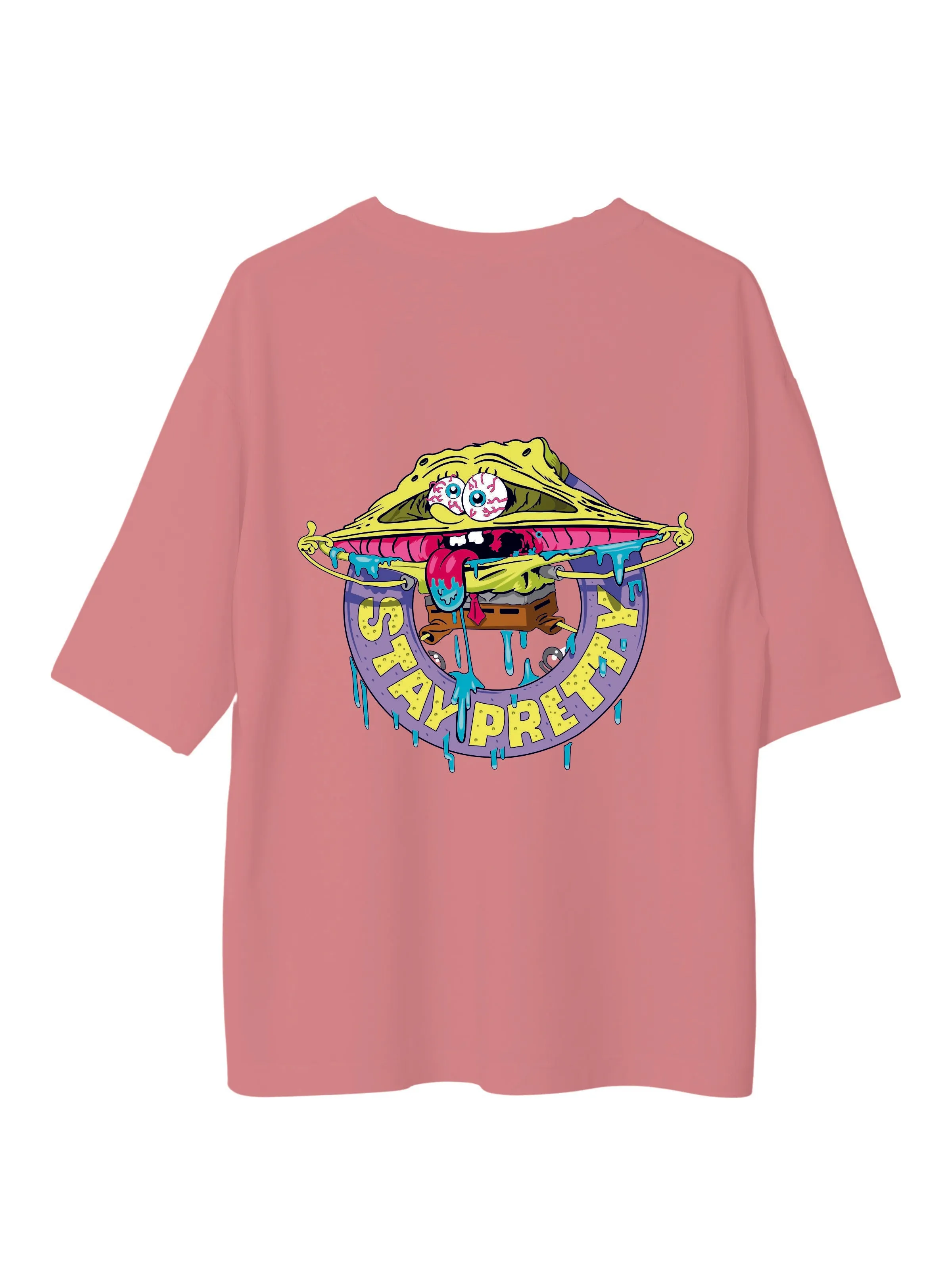 SpongeBob Stay Pretty : Burger Bae Oversized  Tee For Men and Women