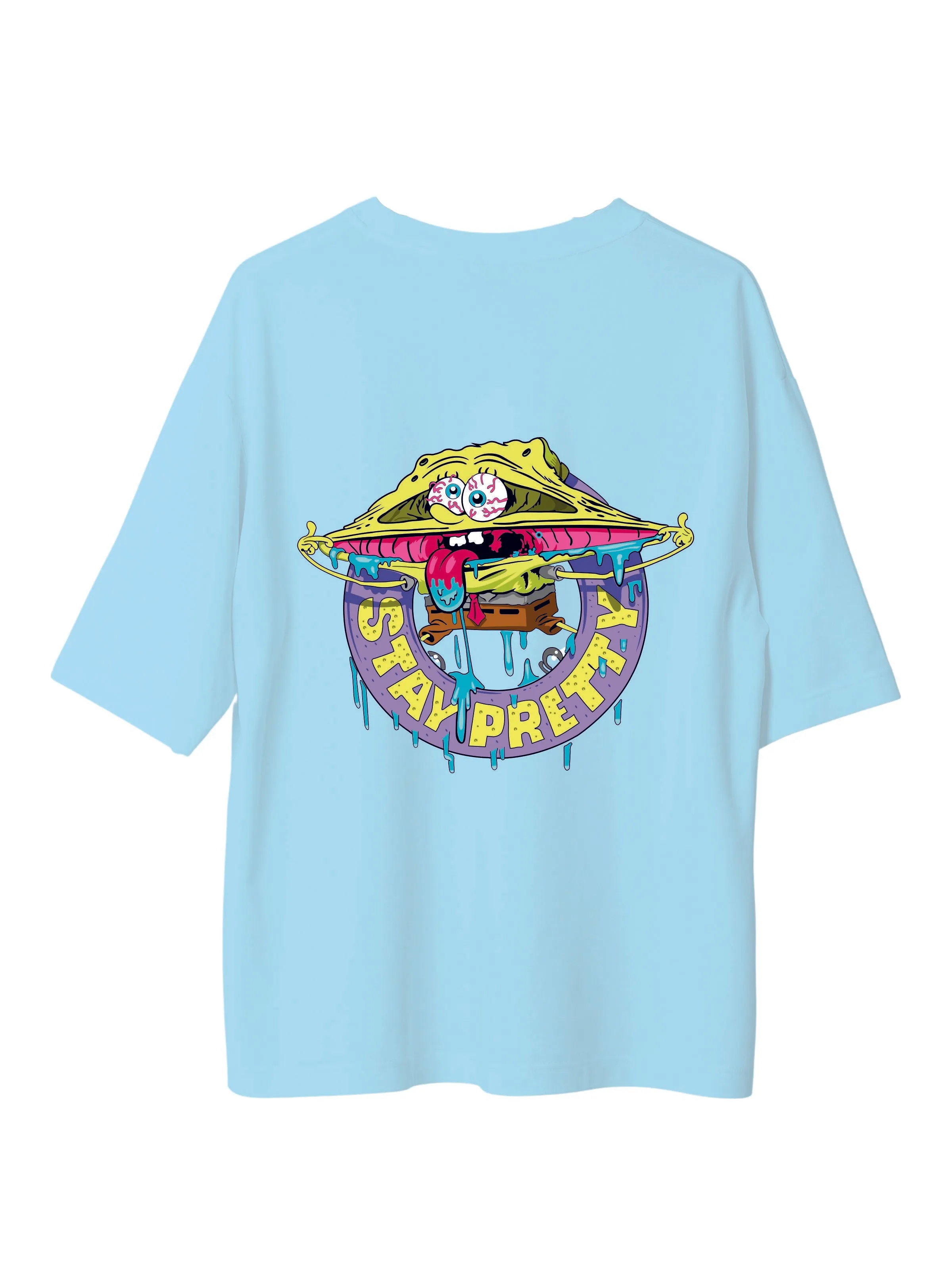 SpongeBob Stay Pretty : Burger Bae Oversized  Tee For Men and Women