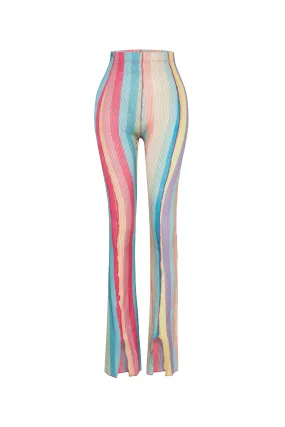 SWISH ELASTIC GLITTER TROUSERS WITH RAINBOW PANELS