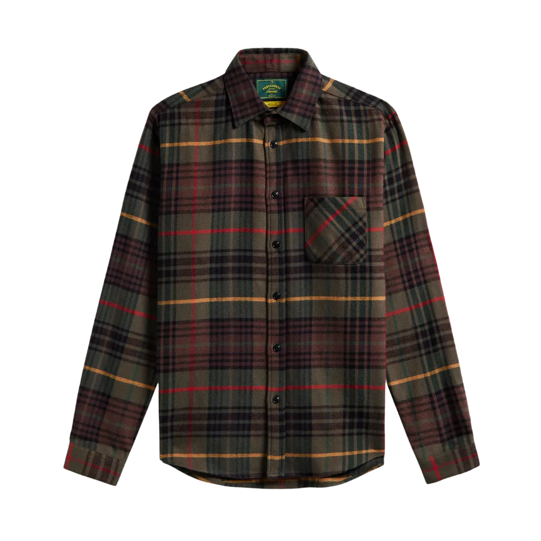 Tip Flannel Shirt - Forest Oversized Plaid