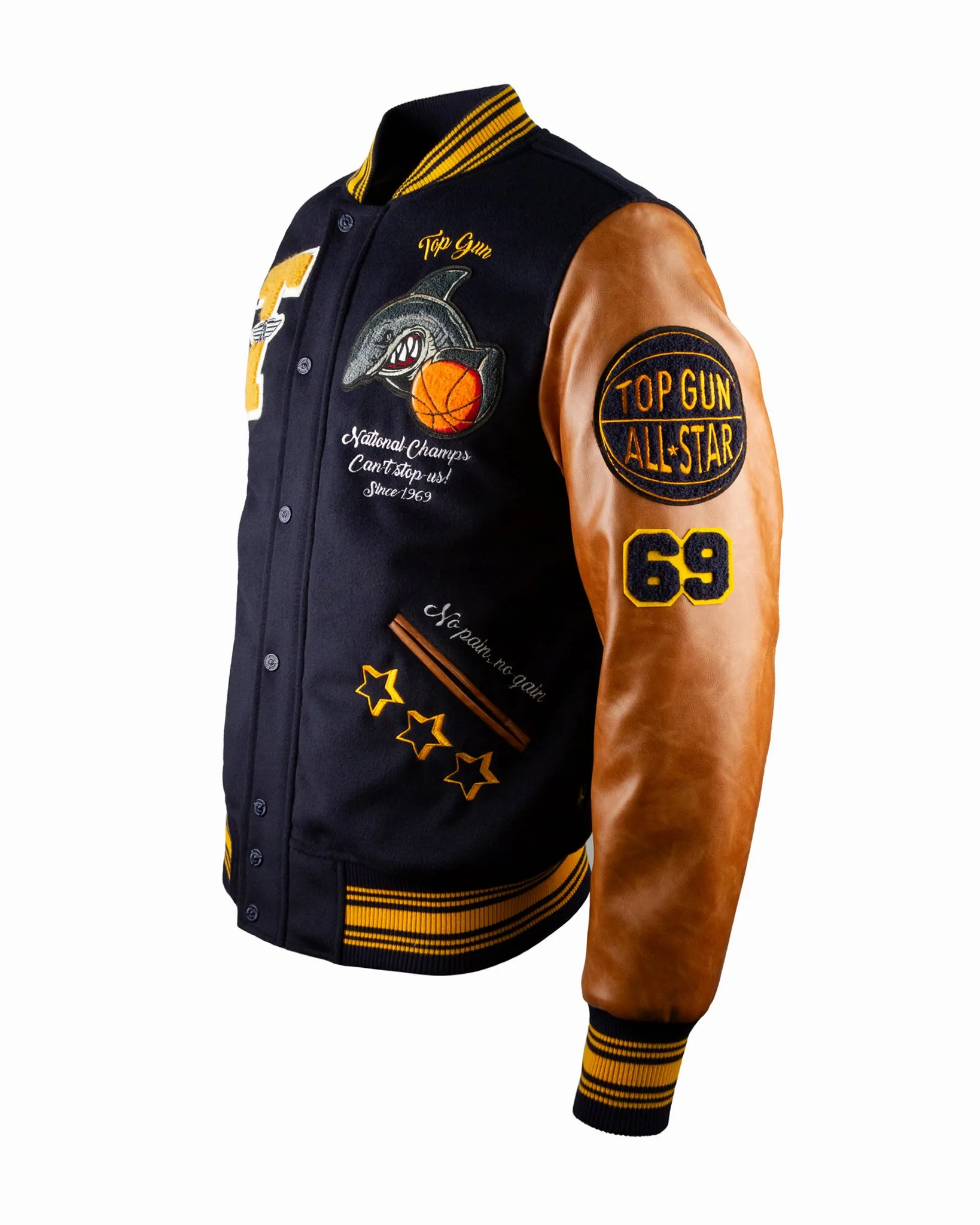 TOP GUN® "SHARK" VARSITY JACKET