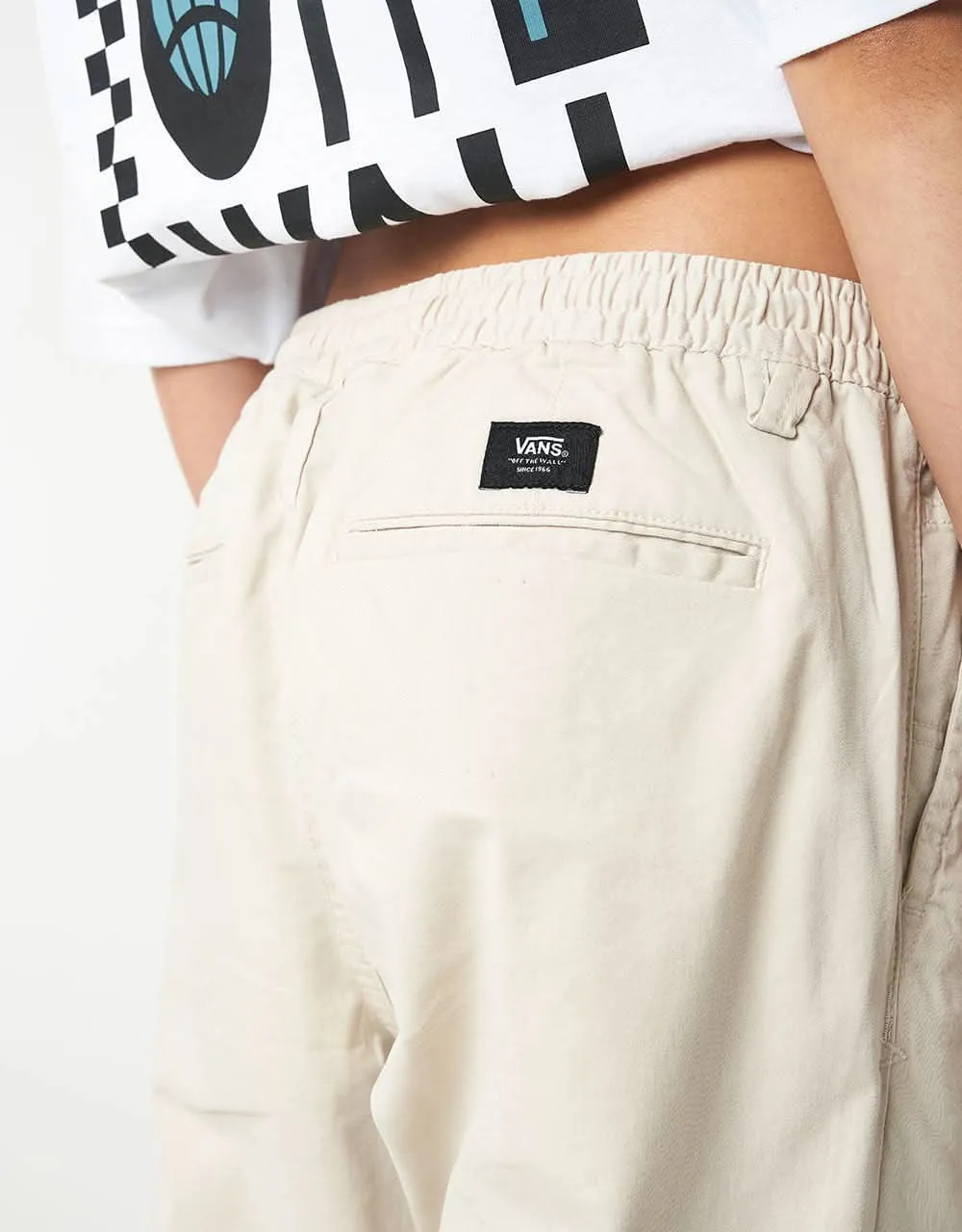 Vans Range Loose Cropped Elastic Pant - Oatmeal