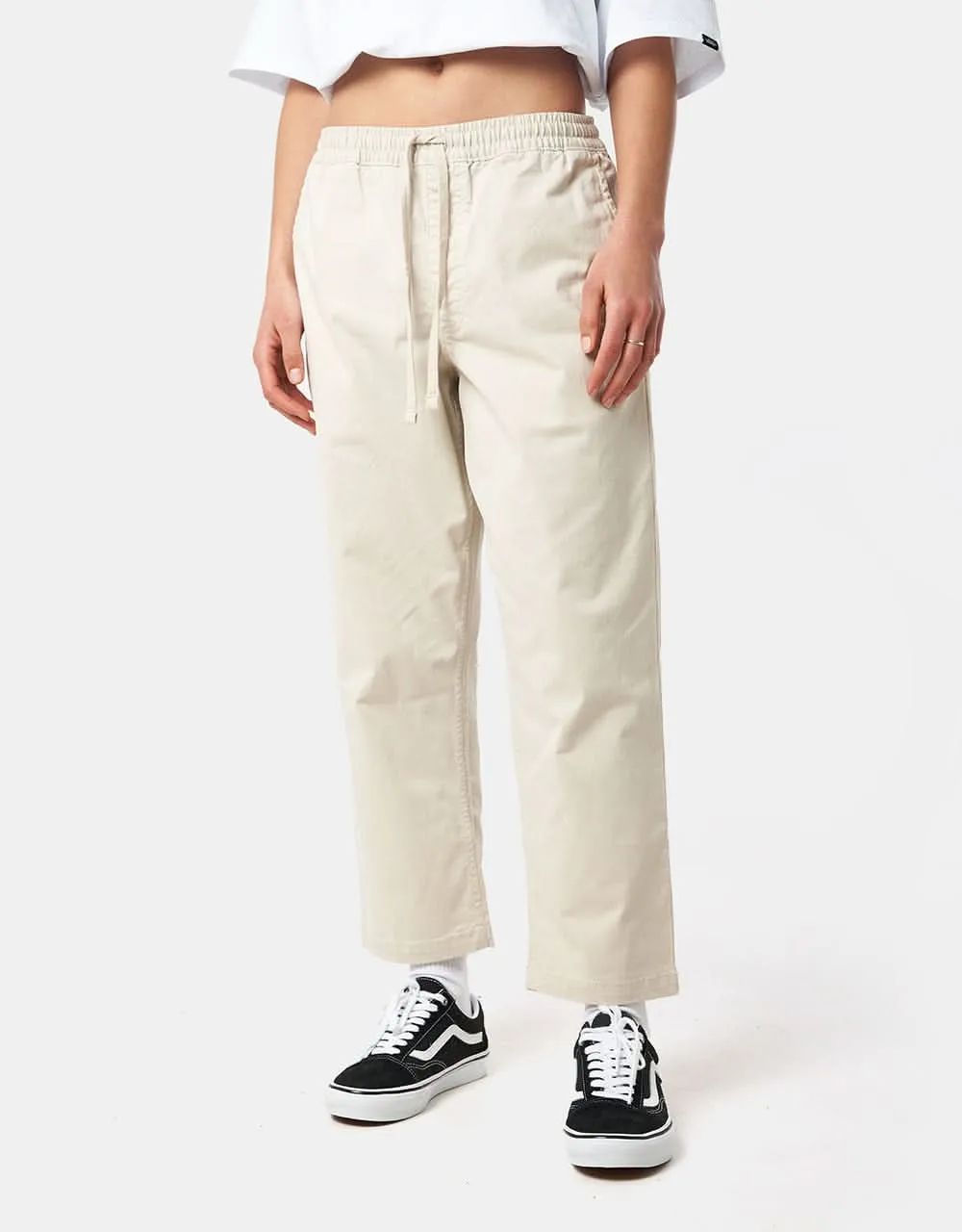 Vans Range Loose Cropped Elastic Pant - Oatmeal