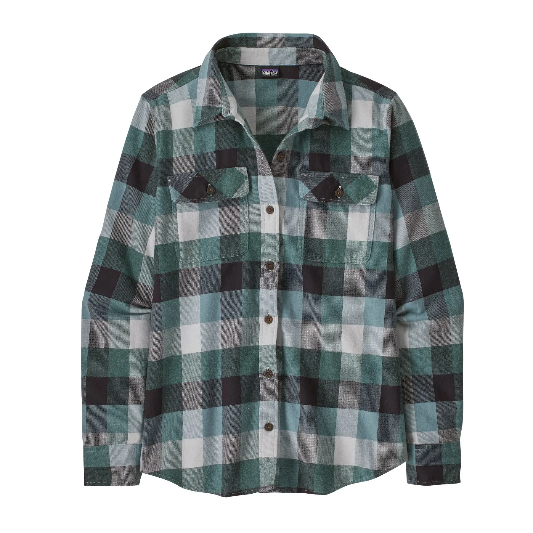 Womens Long-Sleeved Organic Cotton Midweight Fjord Flannel Shirt